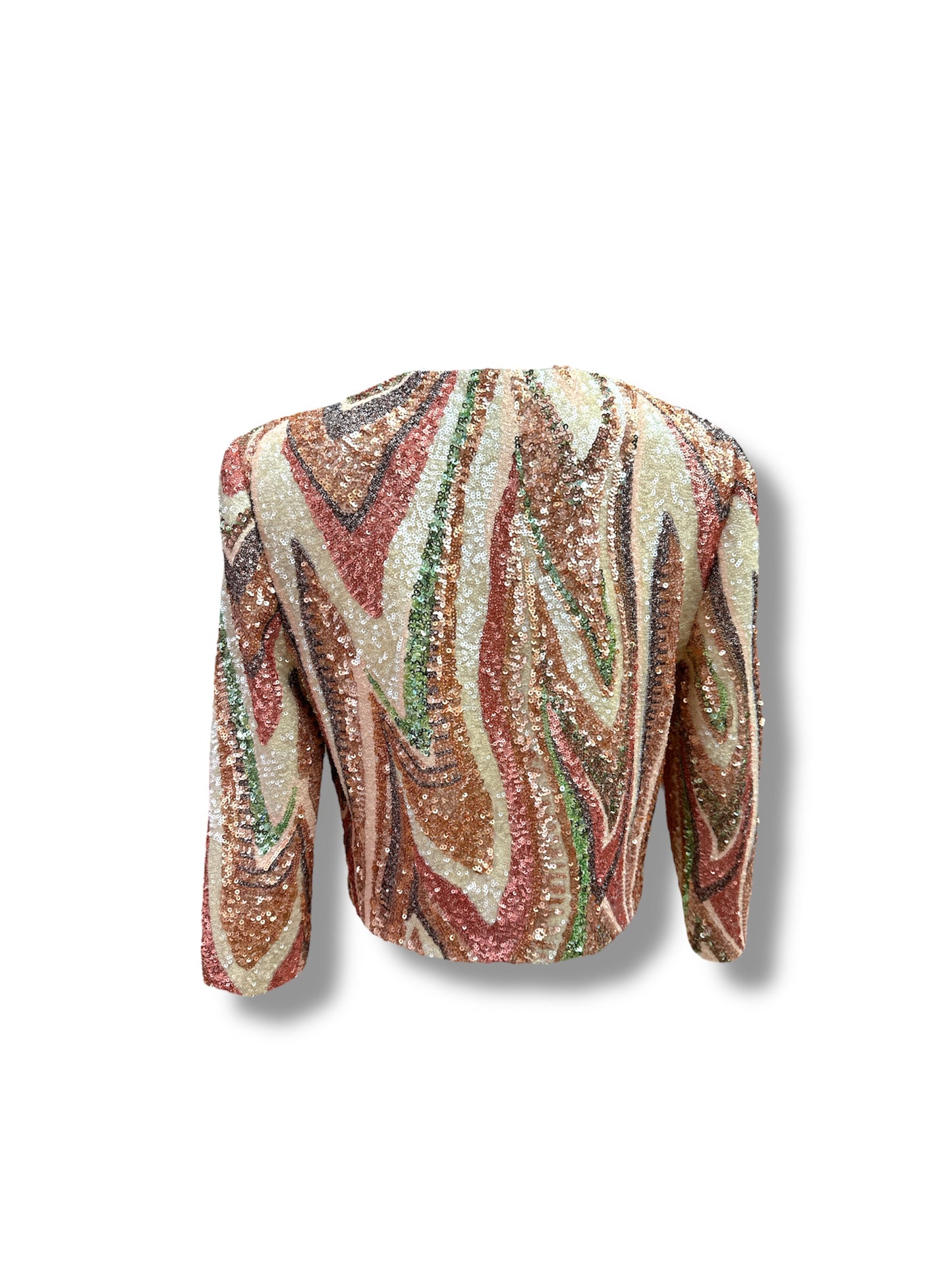 Giacchino in paillettes fiammato