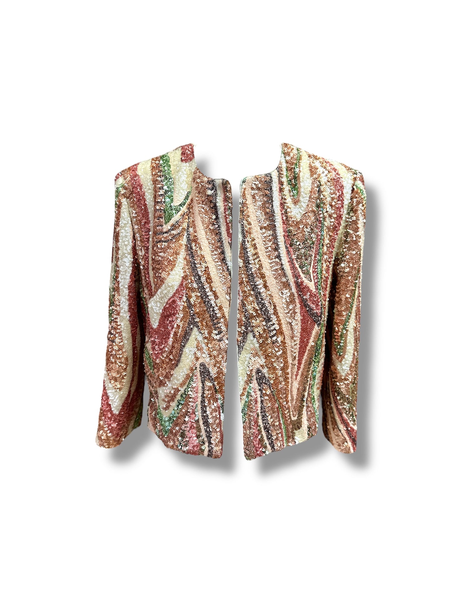 Giacchino in paillettes fiammato