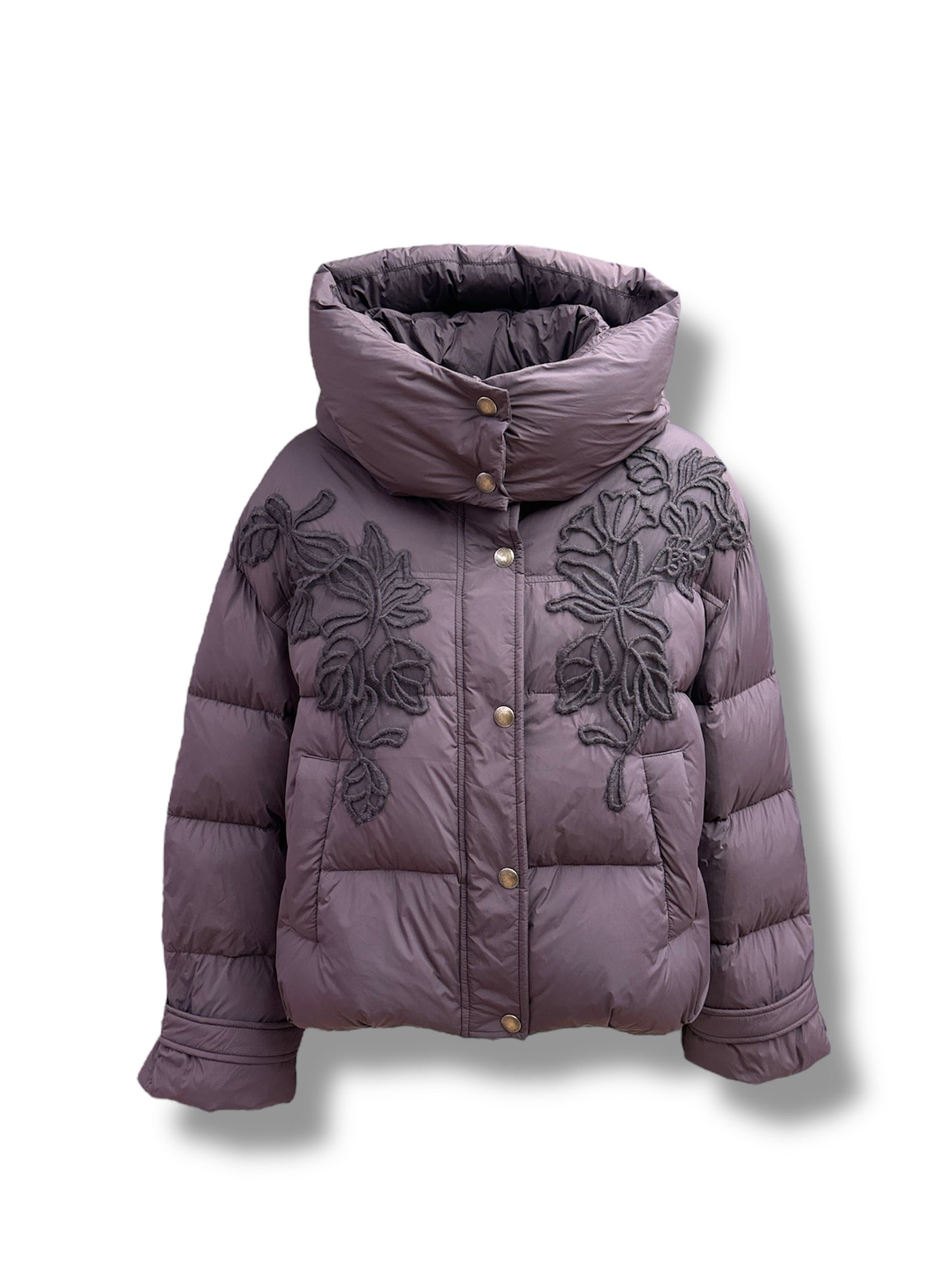 Piumino ricamato Ermanno