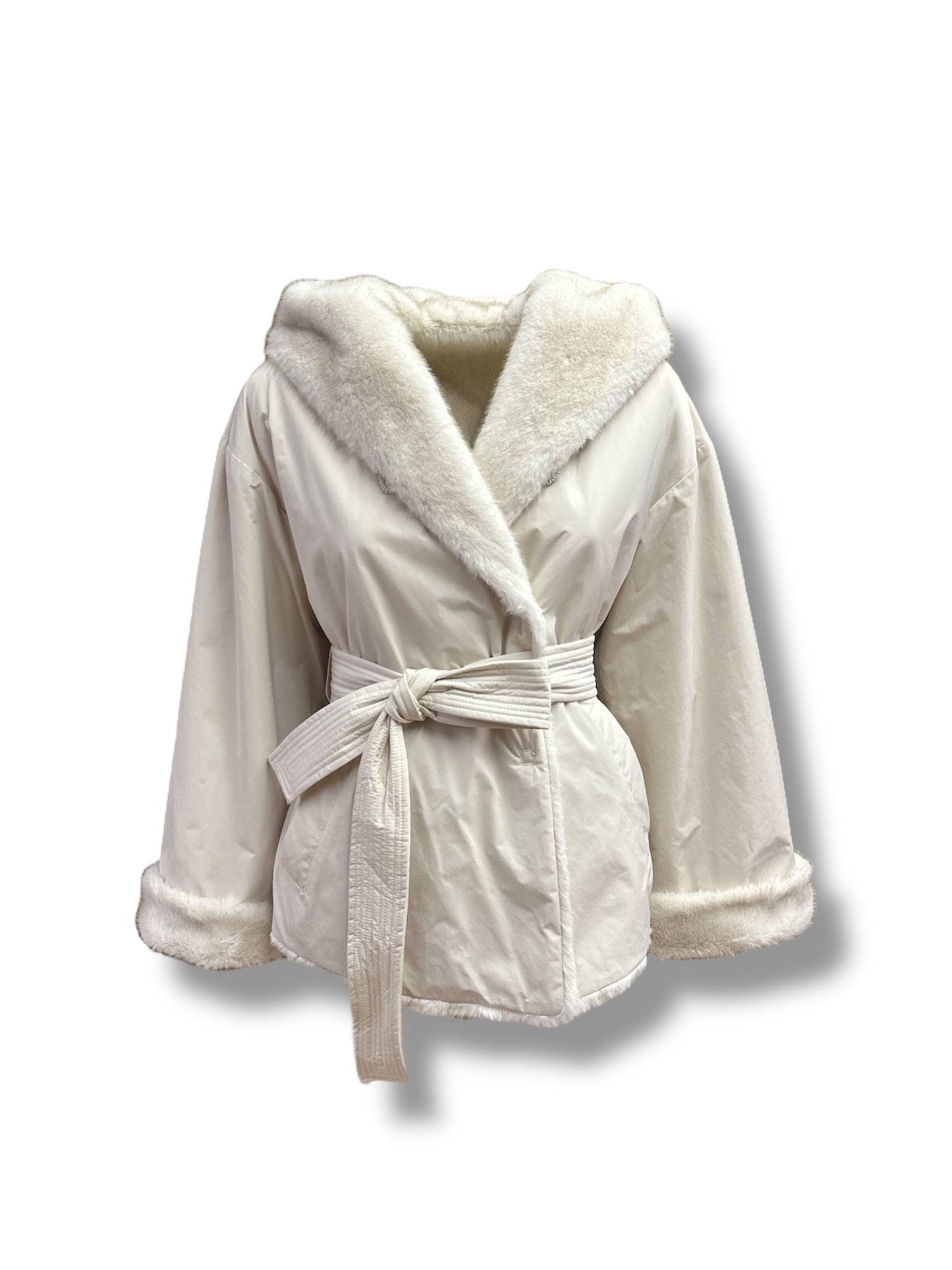 Pelliccia faux fur reversibile