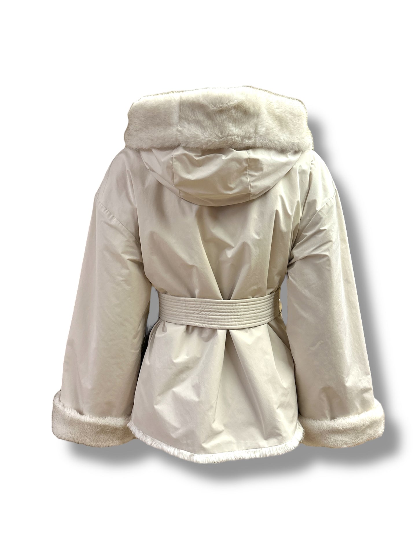 Pelliccia faux fur reversibile