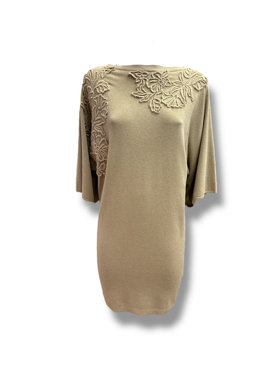 Abito in maglia cuoio