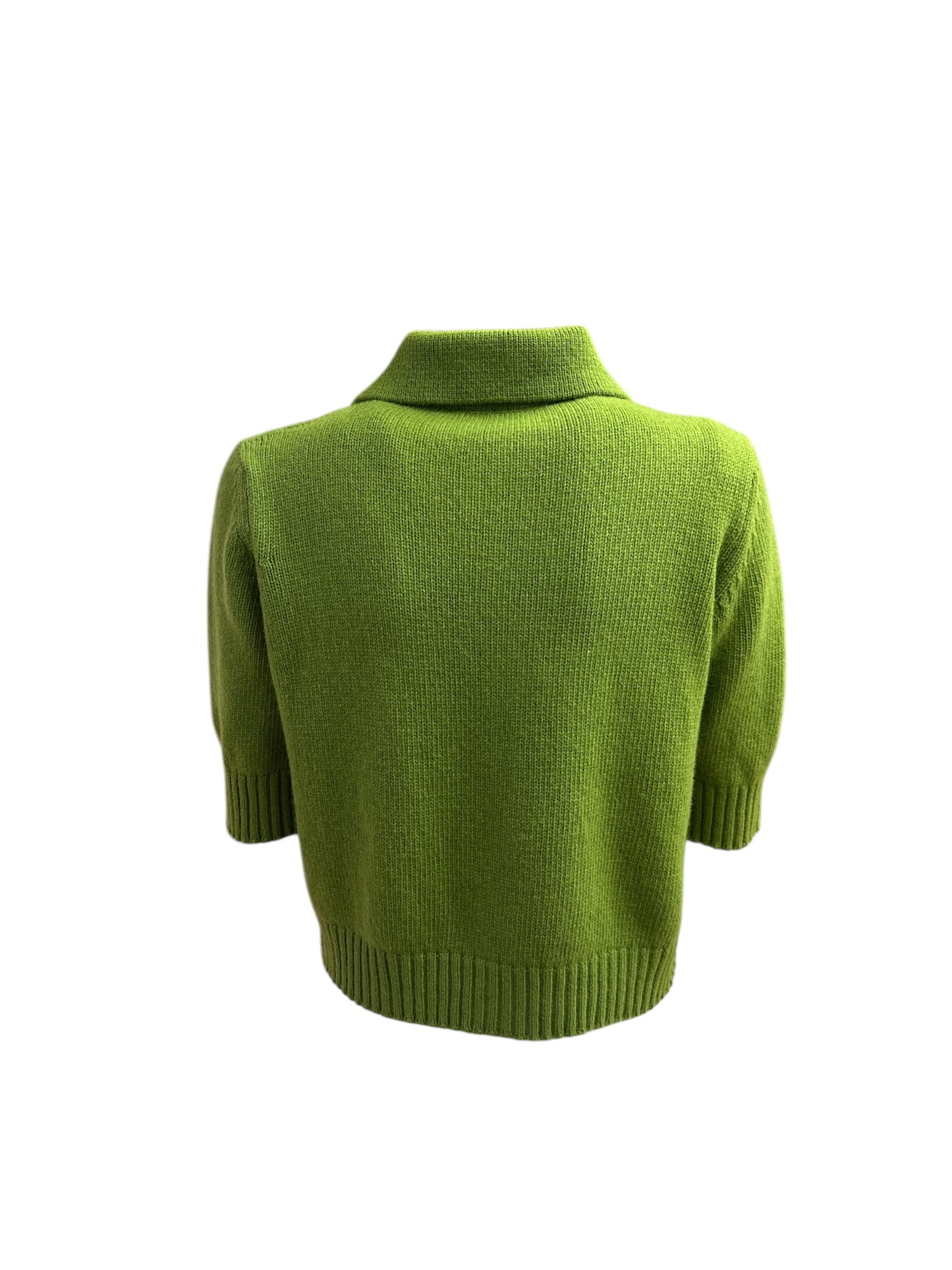 Cardigan mezze maniche verde