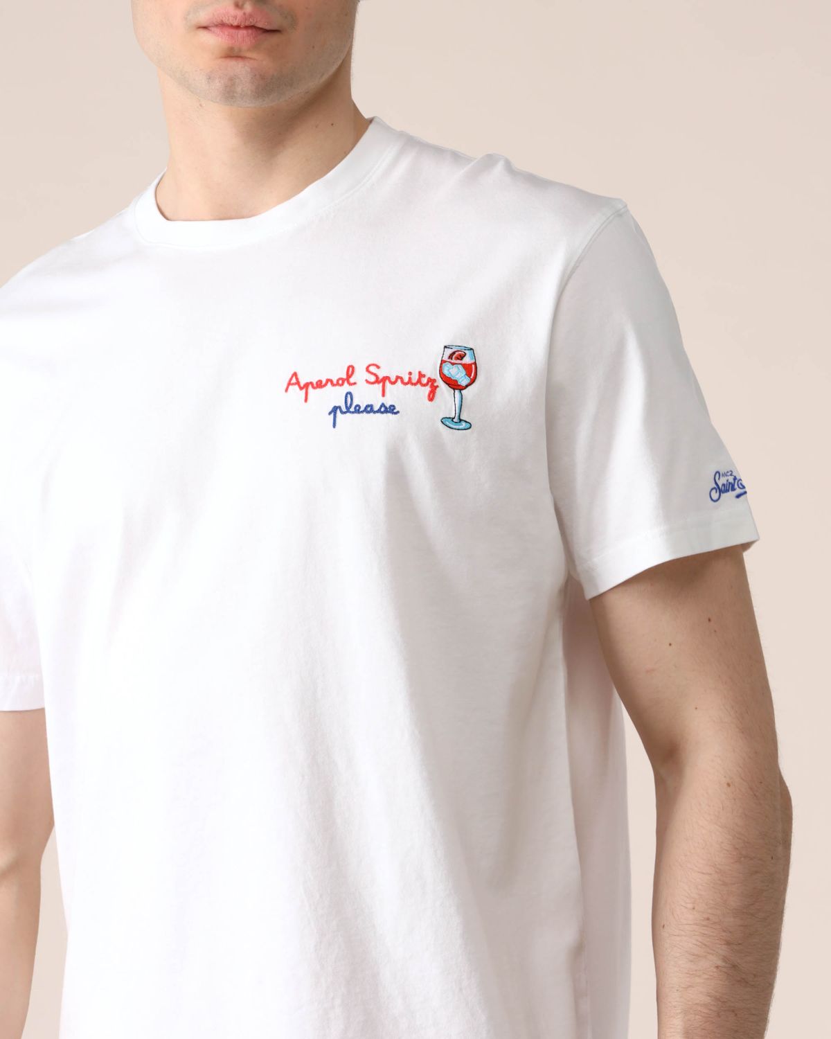 T-shirt uomo ricamo Spritz Please MC2 Saint Barth