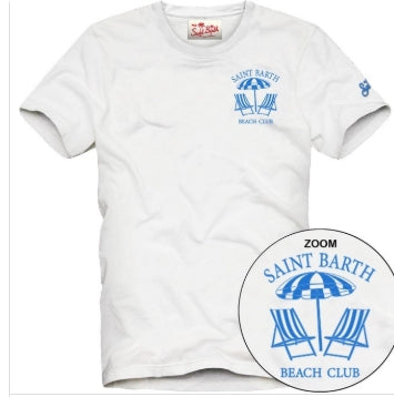 T-shirt uomo ricamo Beach Club MC2 Saint Barth