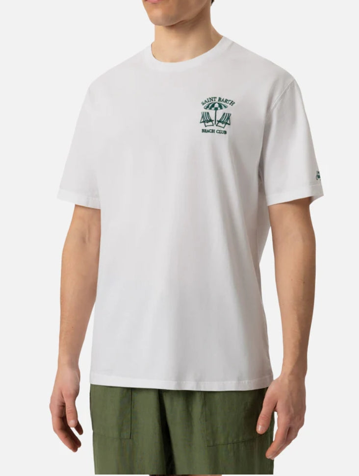T-shirt uomo ricamo Beach Club MC2 Saint Barth