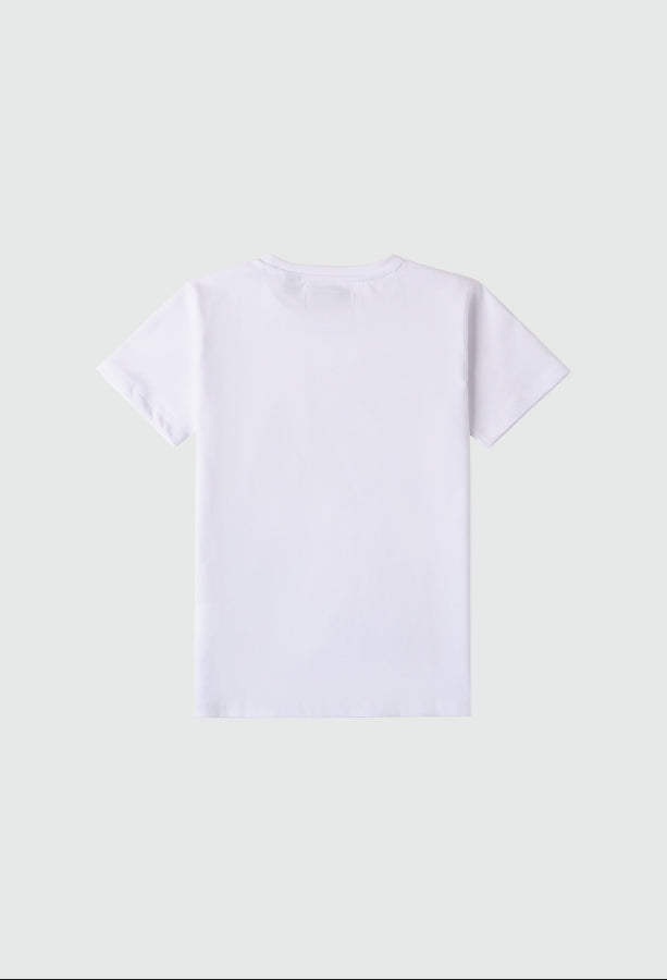 T-shirt bianca Label Roy Rogers