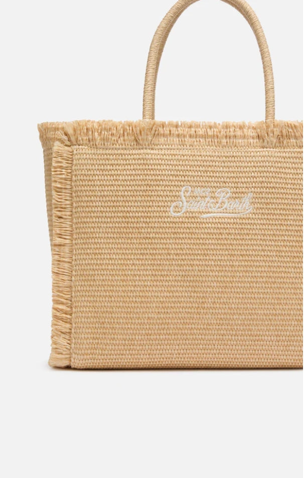 Borsa Vanity media in raffia beige MC2 Saint Barth