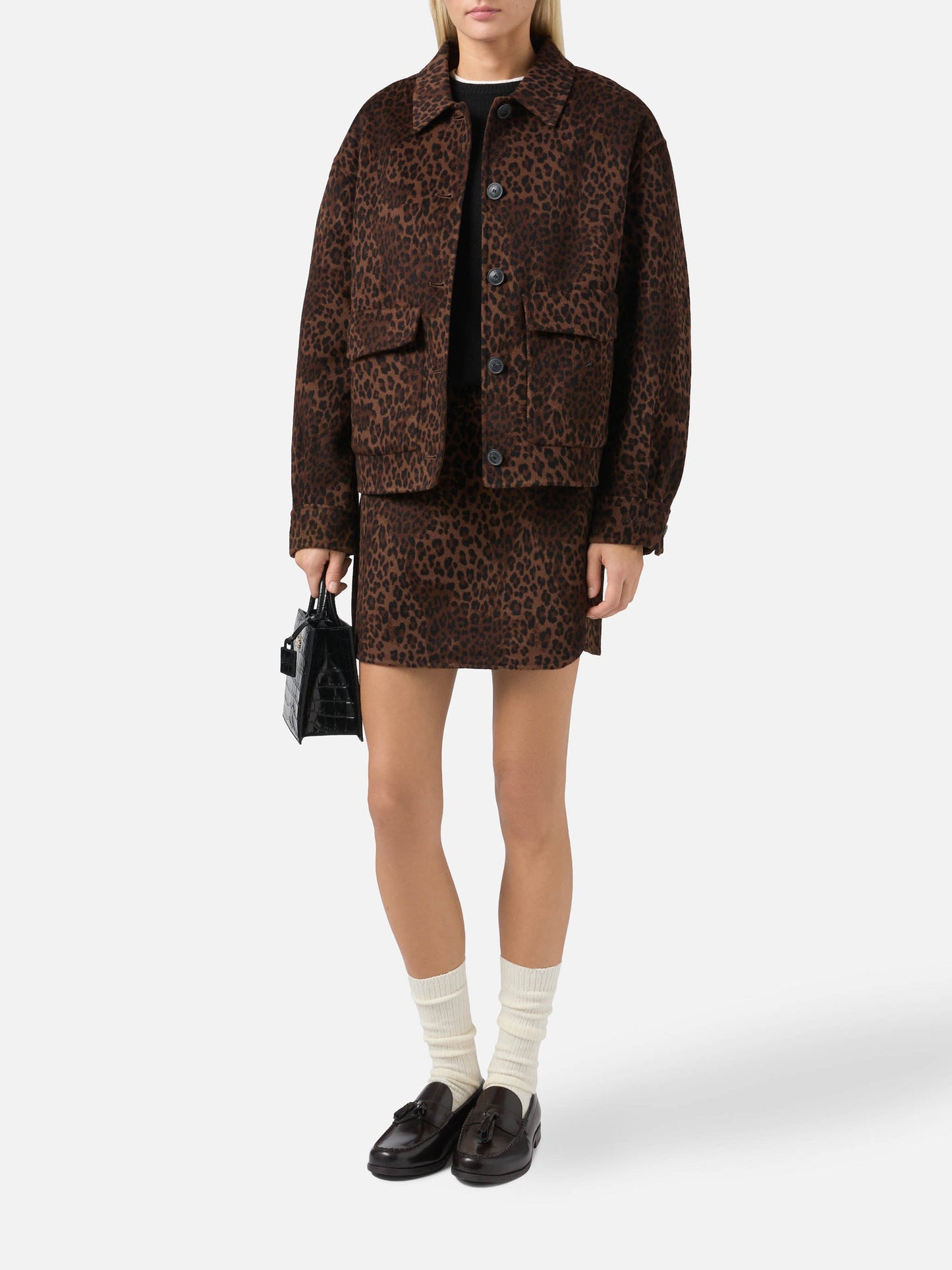 Giacca Saint Barth in lana leopardata