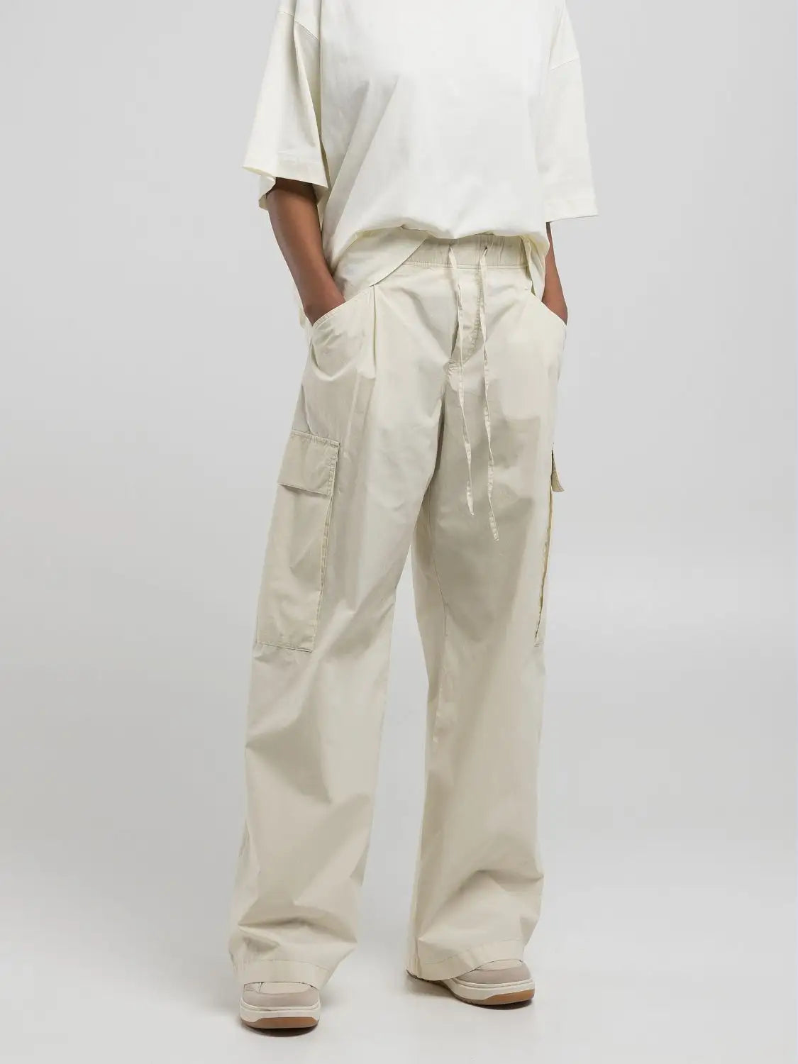 Pantalone cargo Replay alabastro