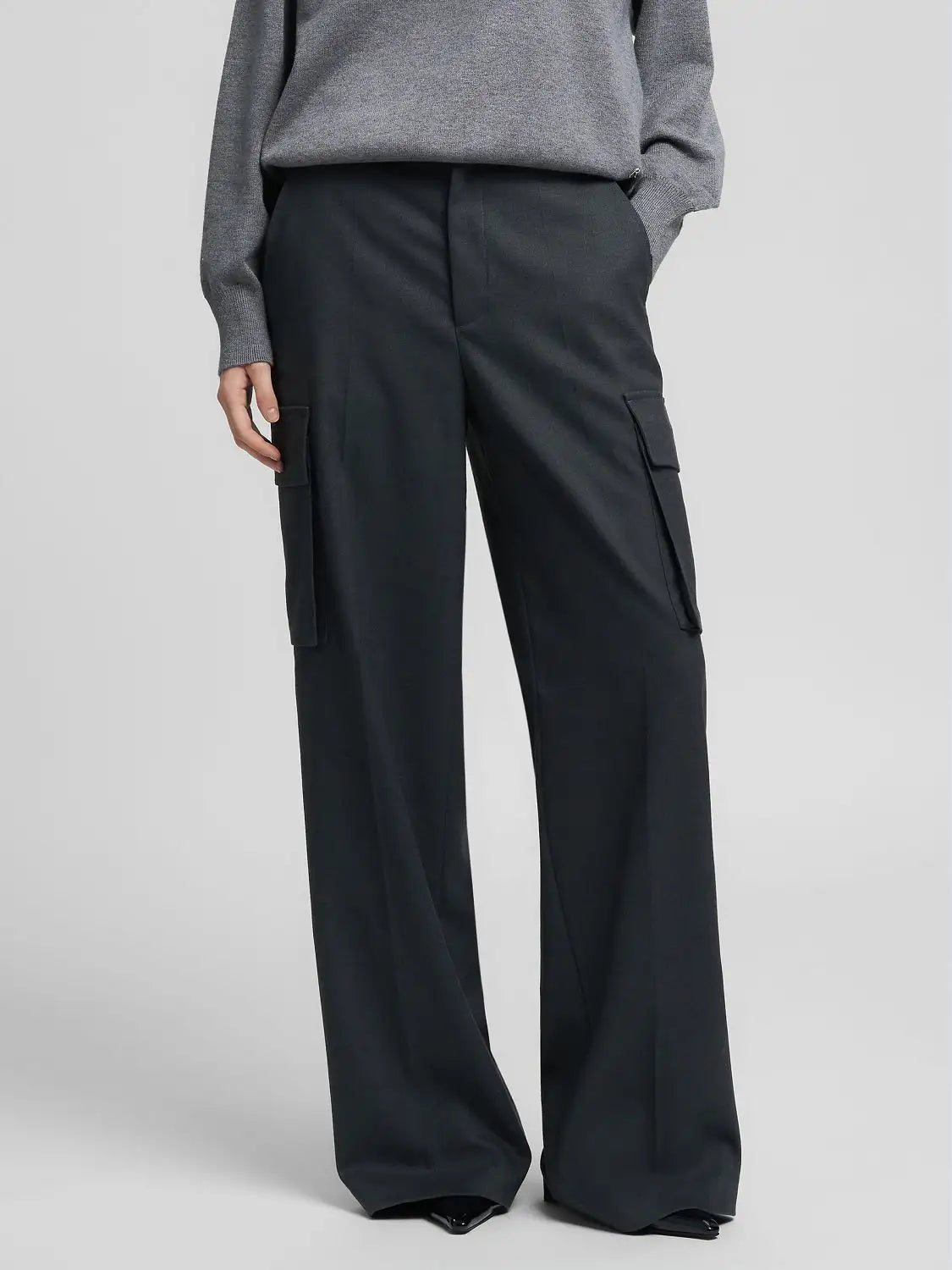 Pantalone wide leg con tasconi Replay