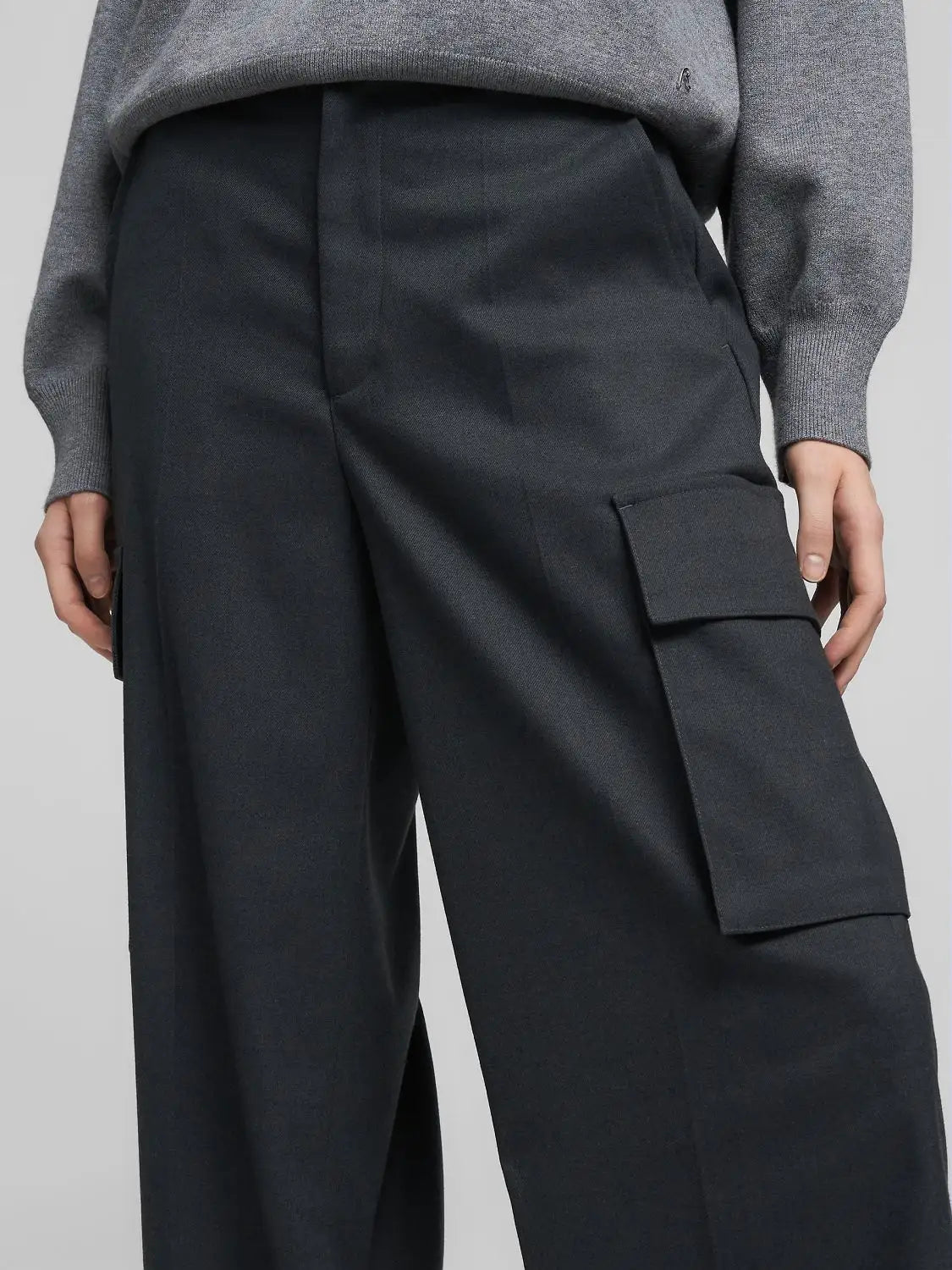 Pantalone wide leg con tasconi Replay