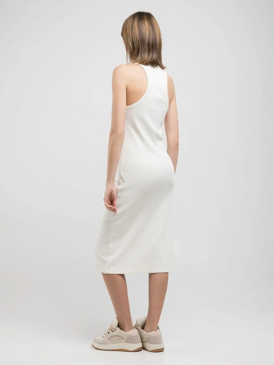 Vestito jersey costine burro