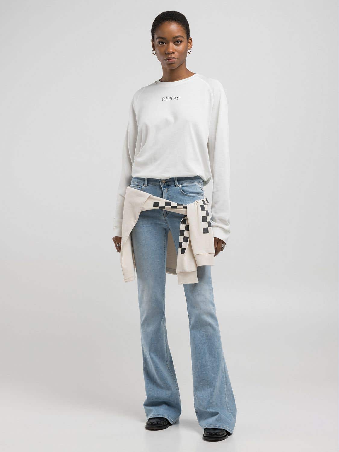 Jeans Replay bootcut azzurro chiaro