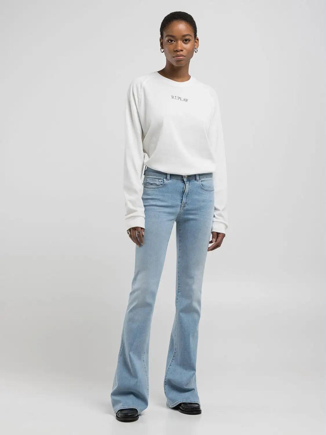 Jeans Replay bootcut azzurro chiaro