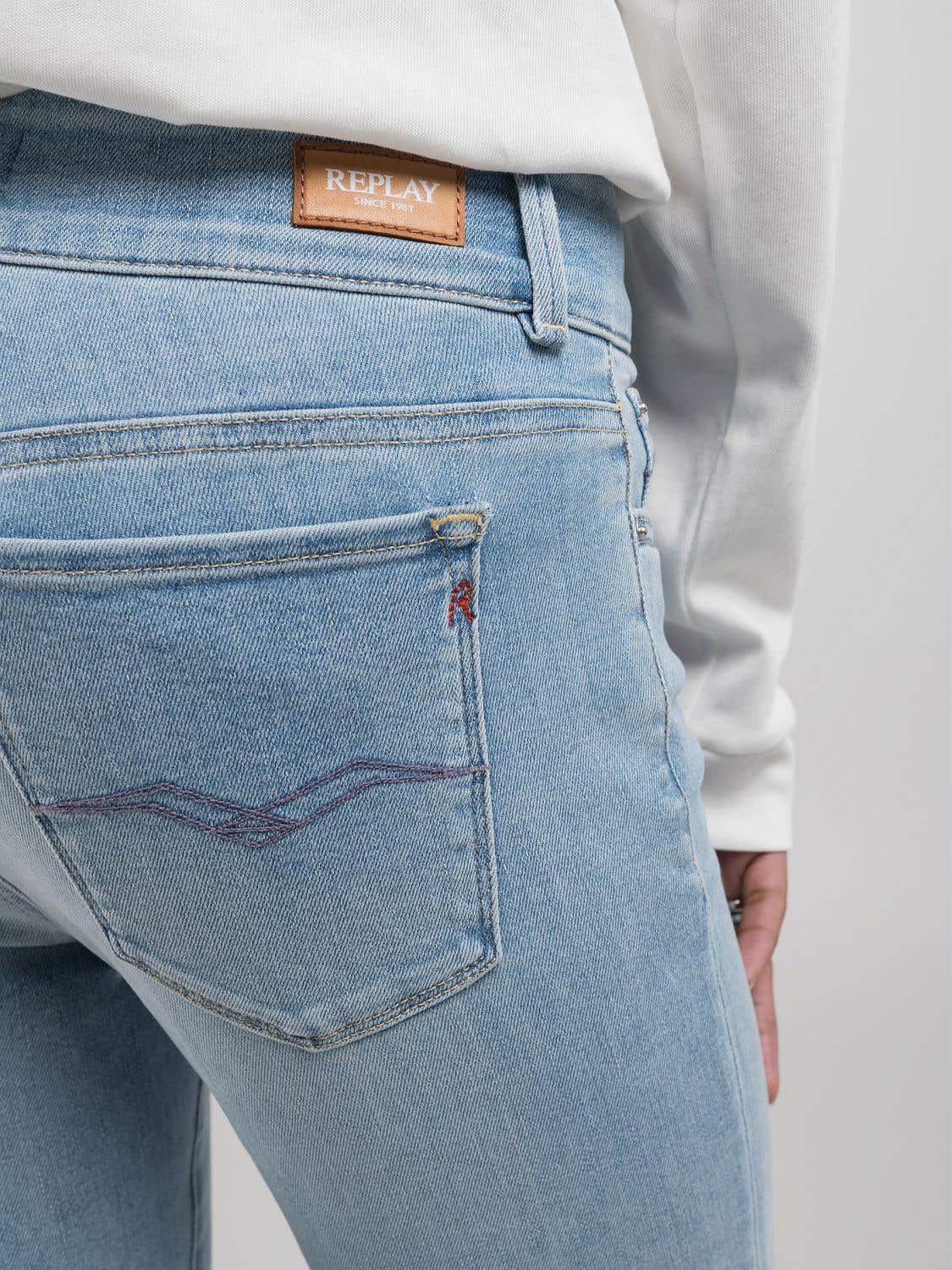 Jeans Replay bootcut azzurro chiaro