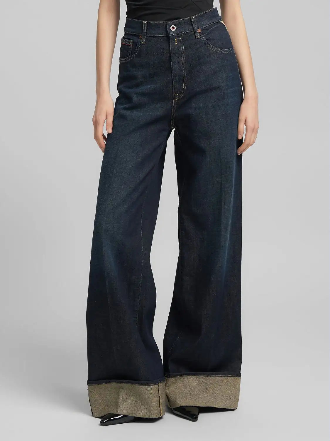 Jeans Replay wide leg dark blue