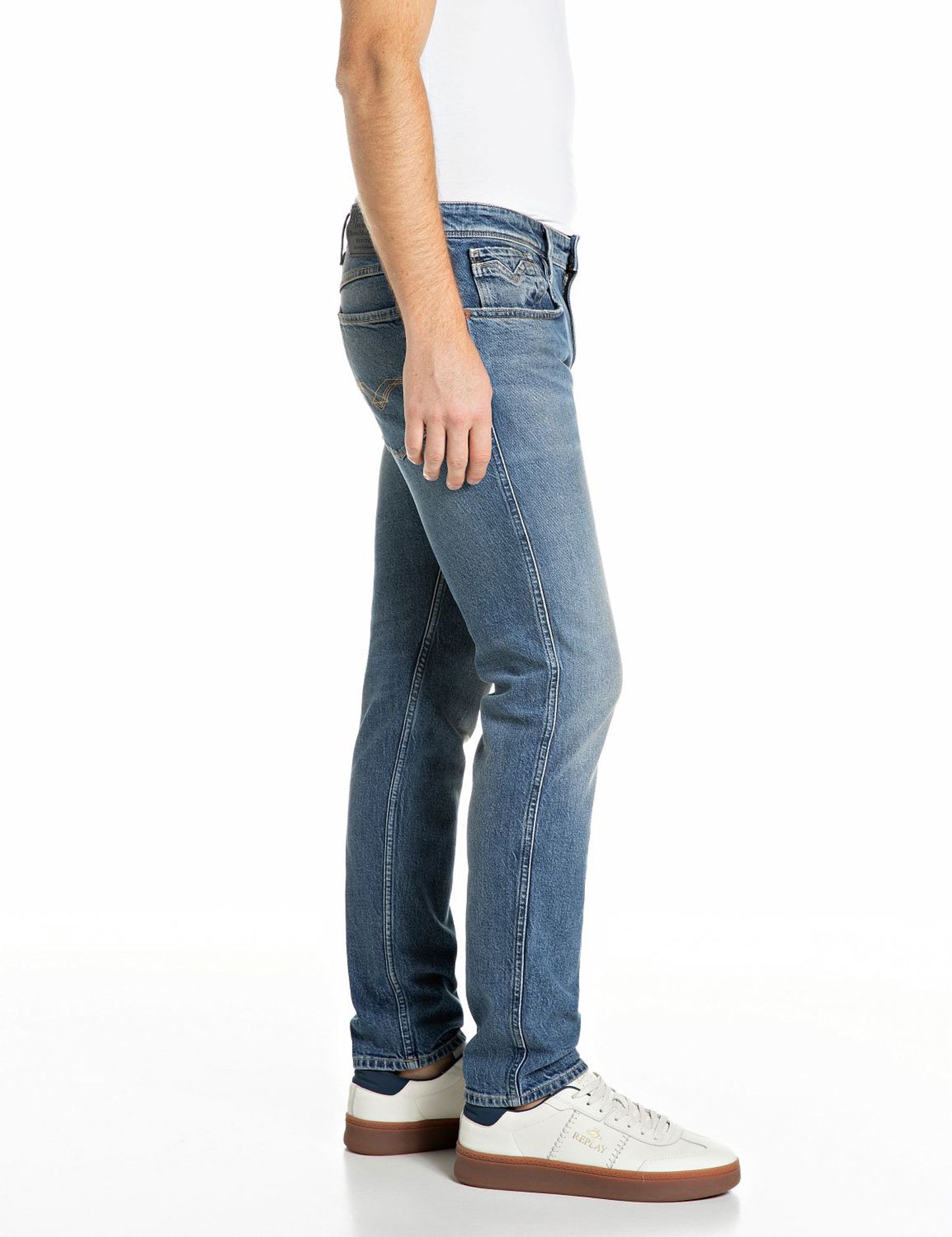 Jeans slim fit Replay Anbass uomo