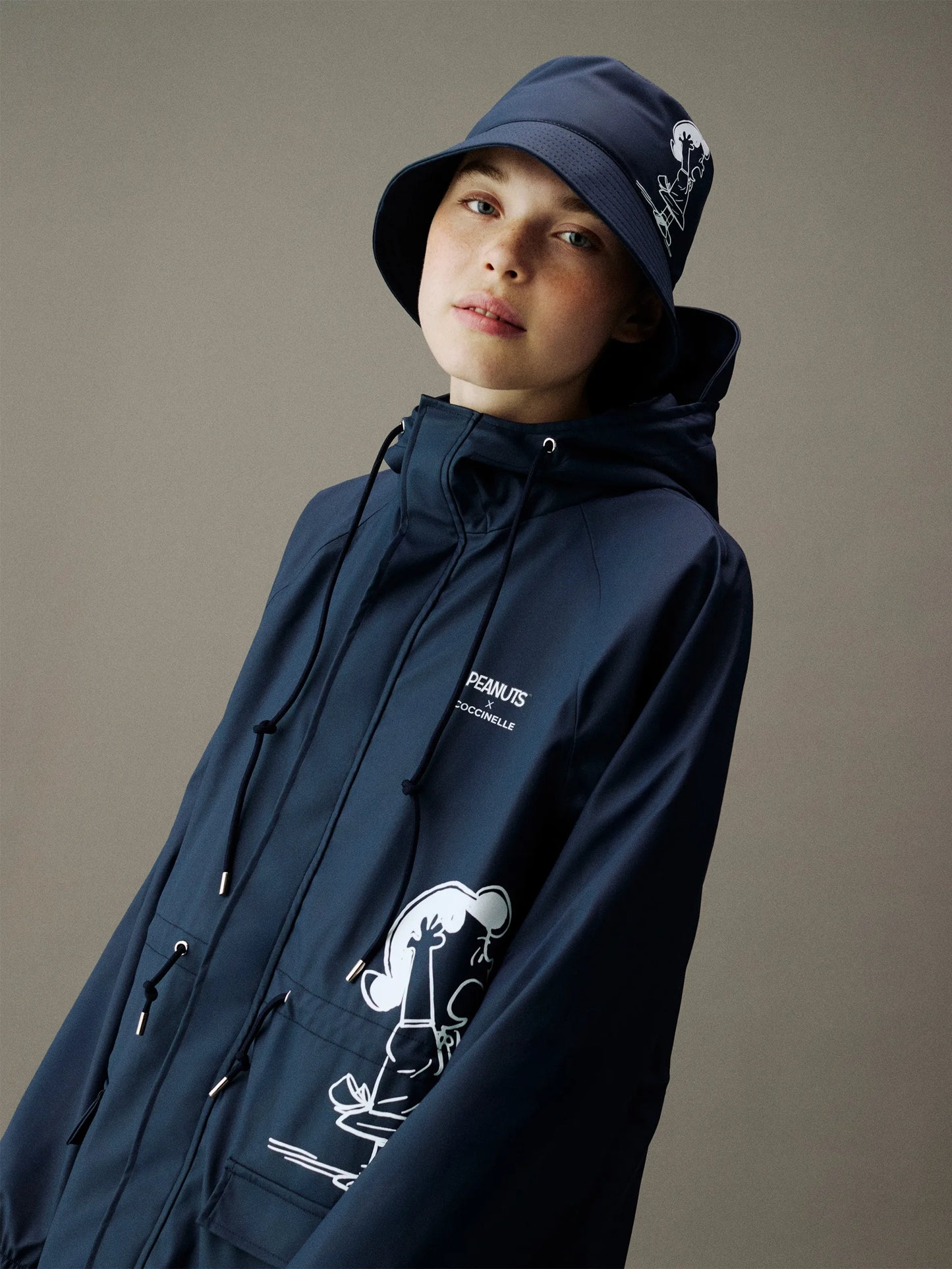 Impermeabile Peanuts blu