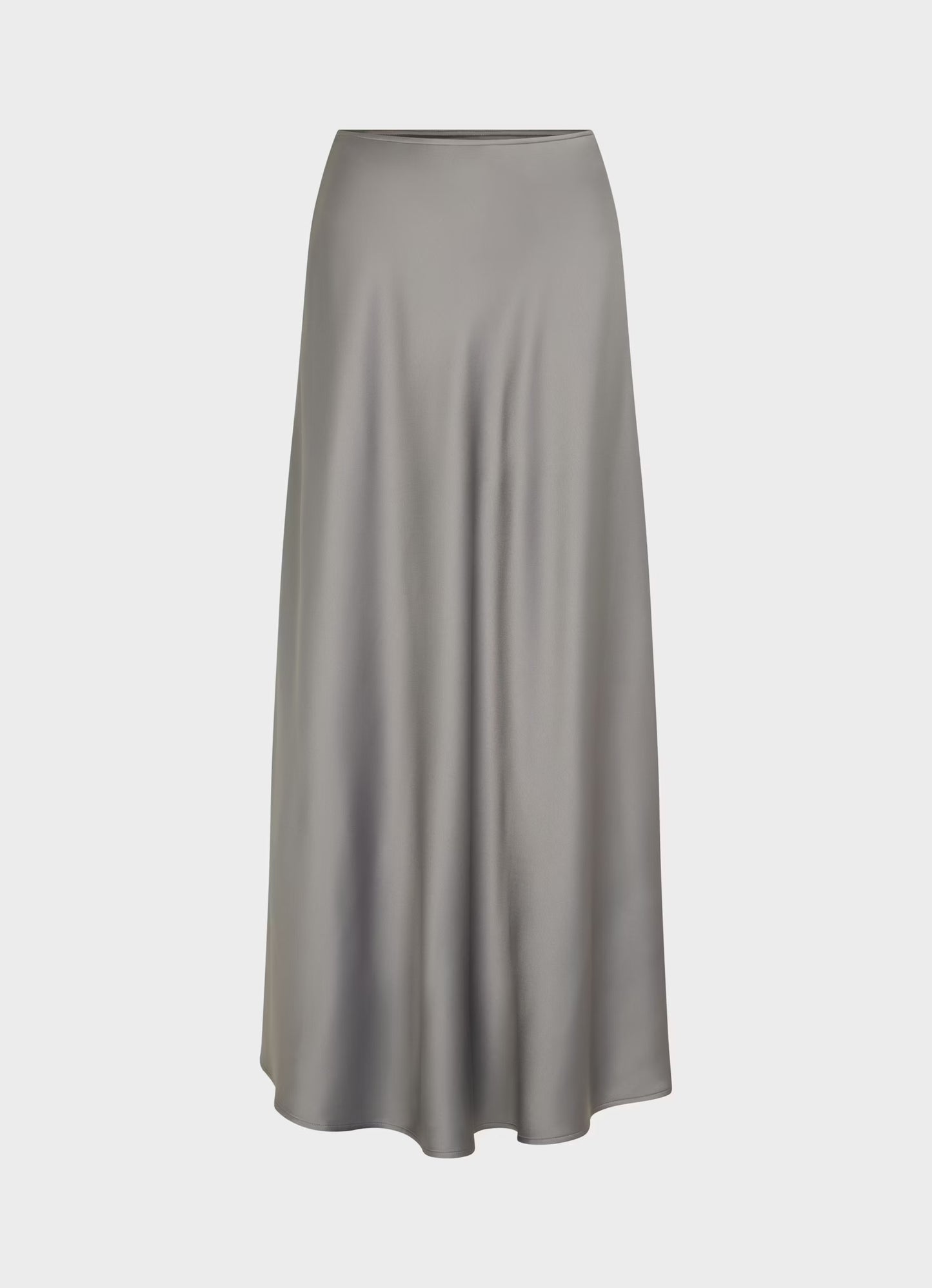 Gonna in raso grigio Juvia