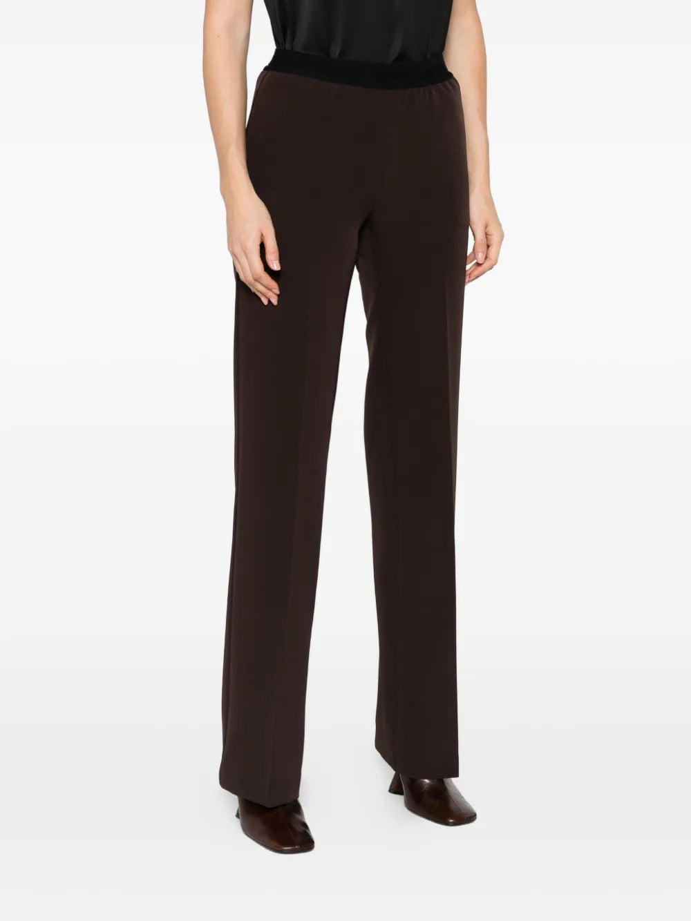 Pantalone dritto marrone Ermanno Firenze