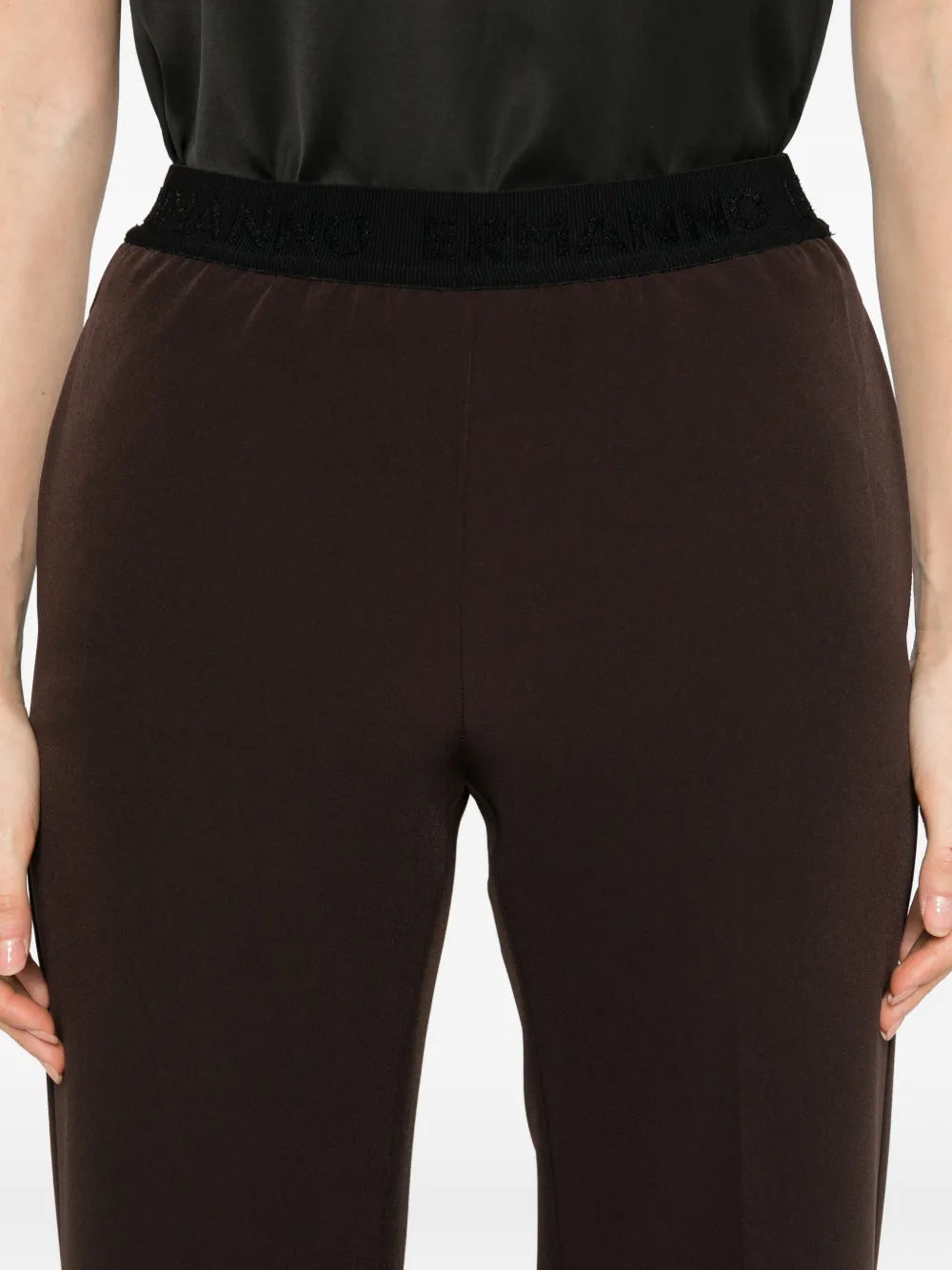 Pantalone dritto marrone Ermanno Firenze