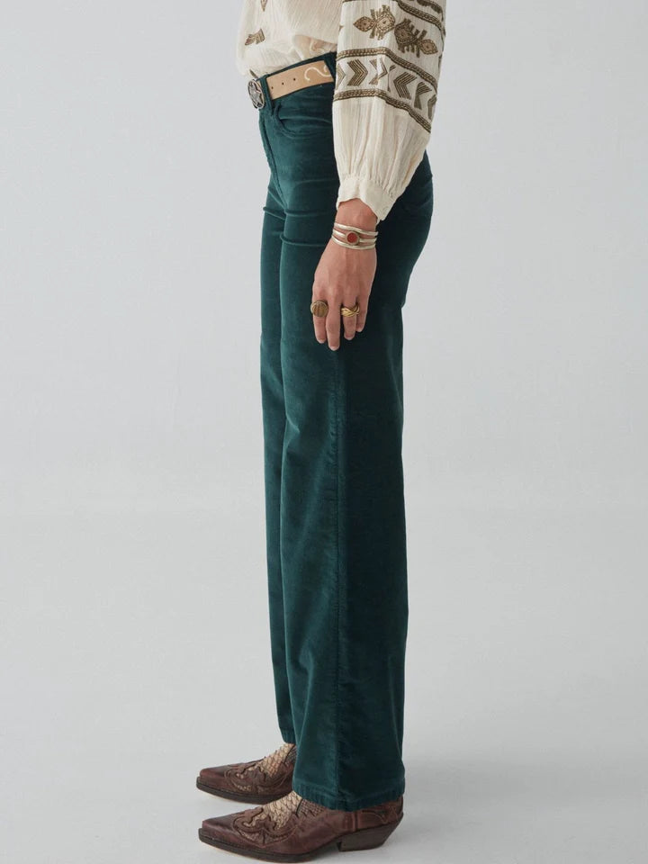 Pantalone velluto bosco