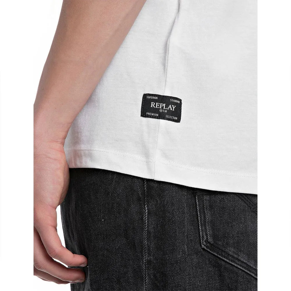 T-shirt bianca basic Replay