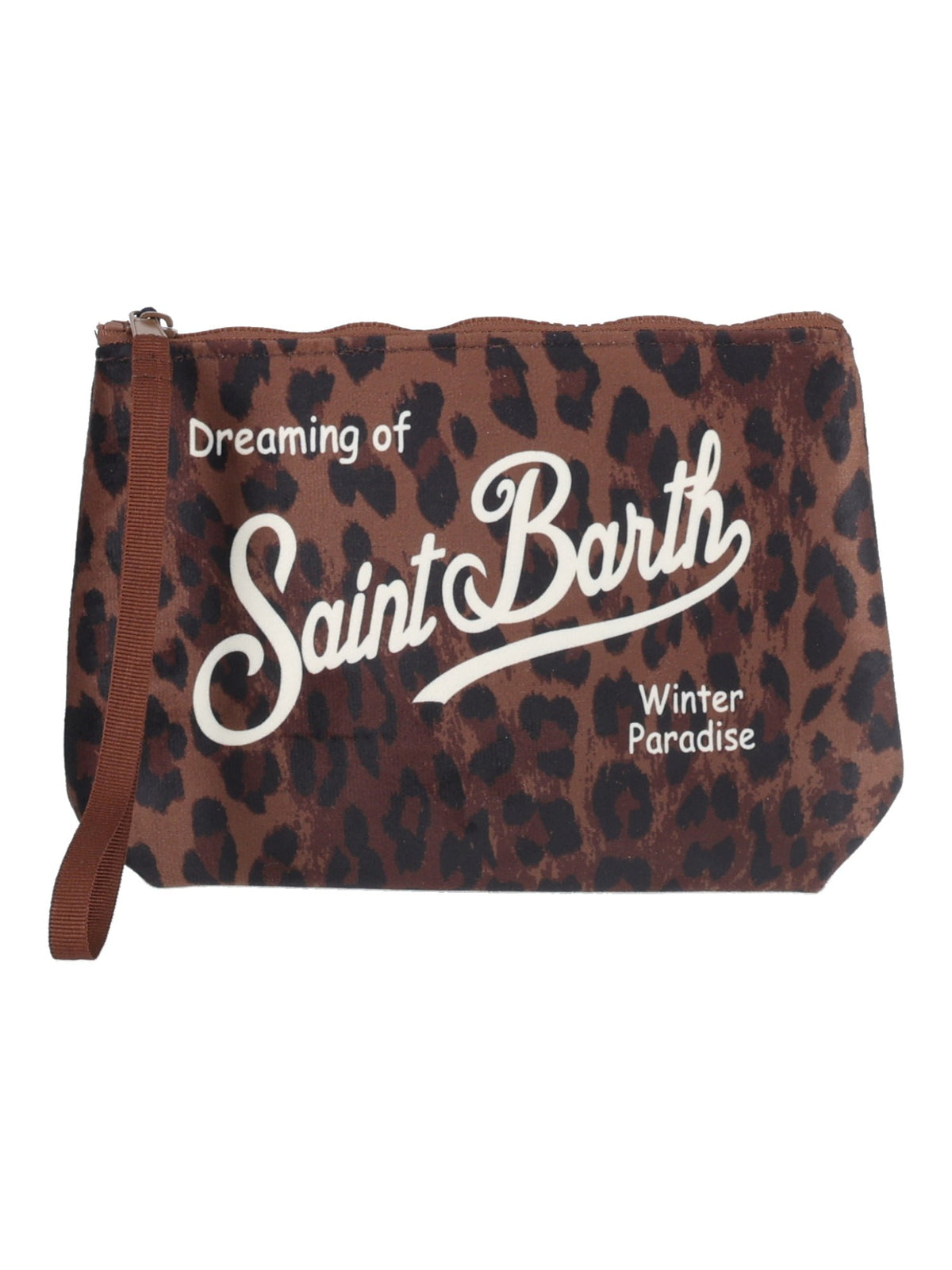 Pochette dark leopard Aline Saint Barth