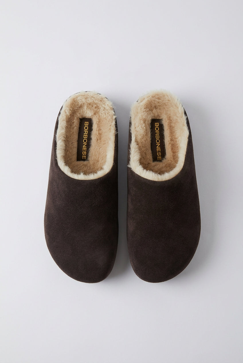Sabot eco pelliccia Borbonese marrone
