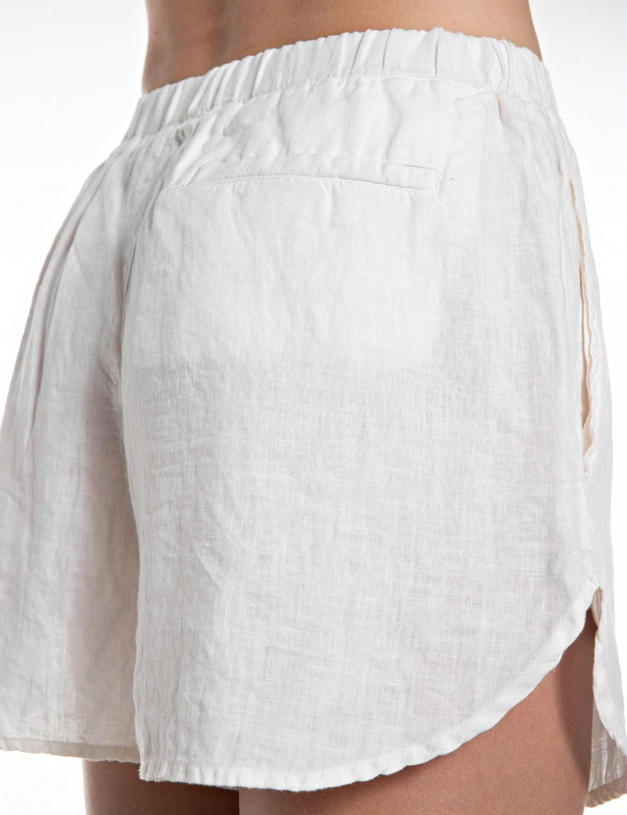 Shorts over in lino Replay bianco