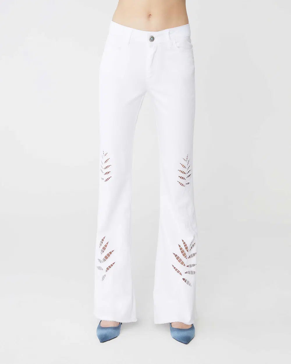 Pantalone Shaft Jeans in bianco
