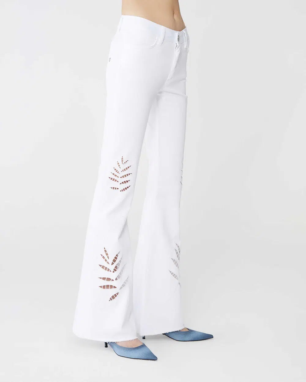 Pantalone Shaft Jeans in bianco