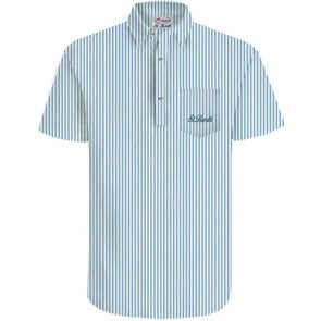Camicia colletto mezza manica lino MC2