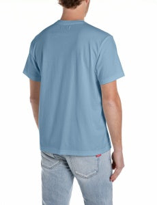 T-shirt denim blue basic Replay
