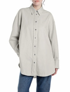 Camicia relaxed Replay avorio