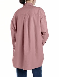 Camicia relaxed Replay rosa antico