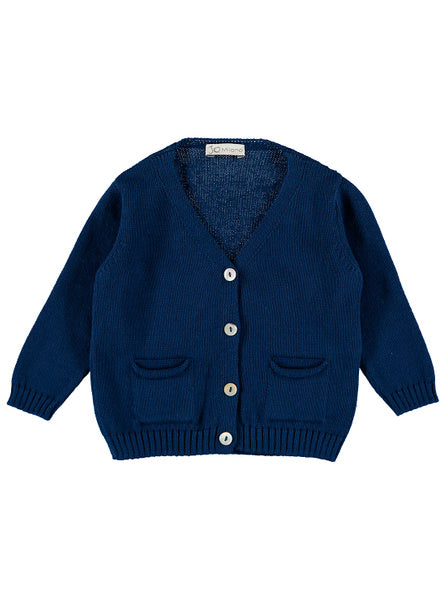 Cardigan blu J.O. Milano neonato