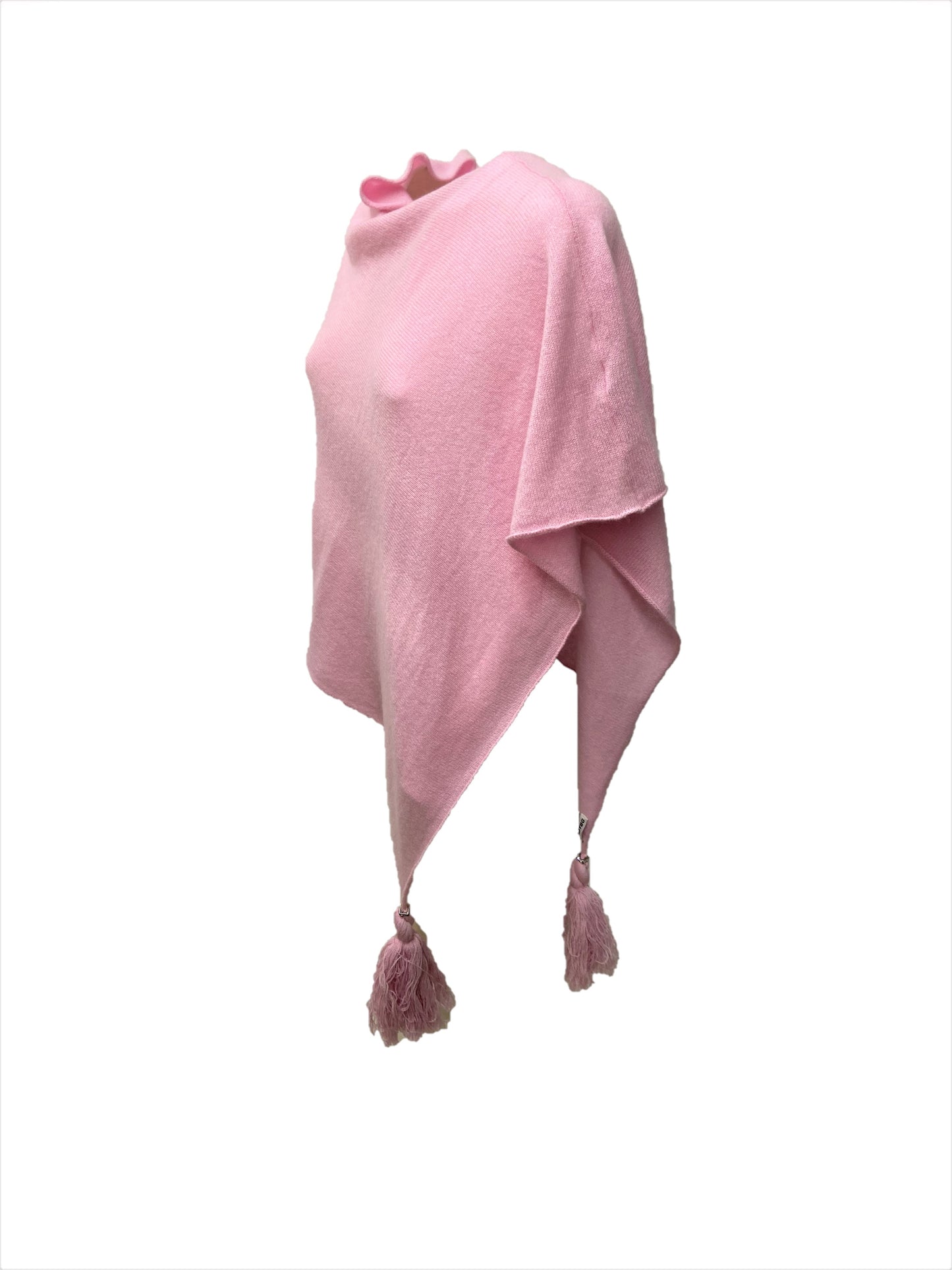 Poncho LDYBG 100% cashmere Rosa Mentos