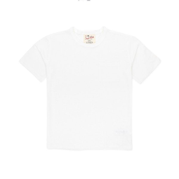 T-SHIRT BIANCA GIROCOLLO