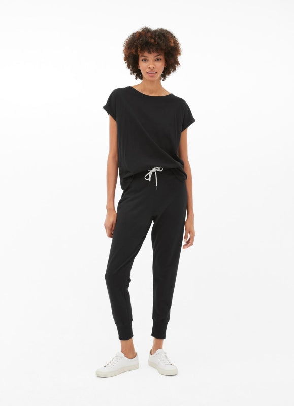 Pantaloni Juvia con polsini in nero