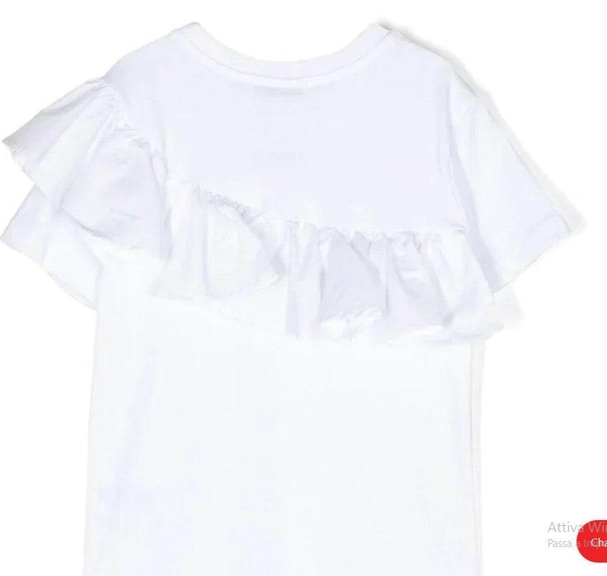 T-SHIRT BIANCA IN POPELINE
