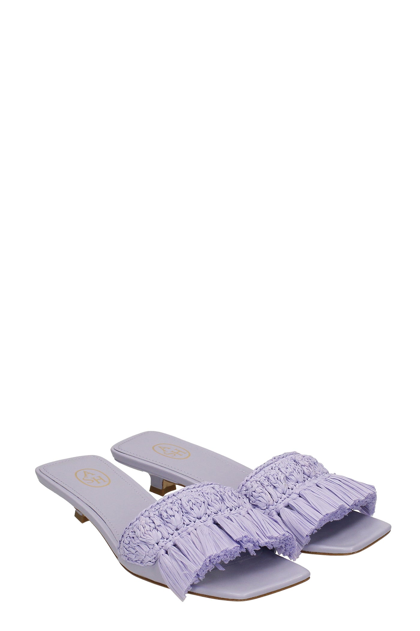 SANDALO NOMAD RAFFIA LILLA