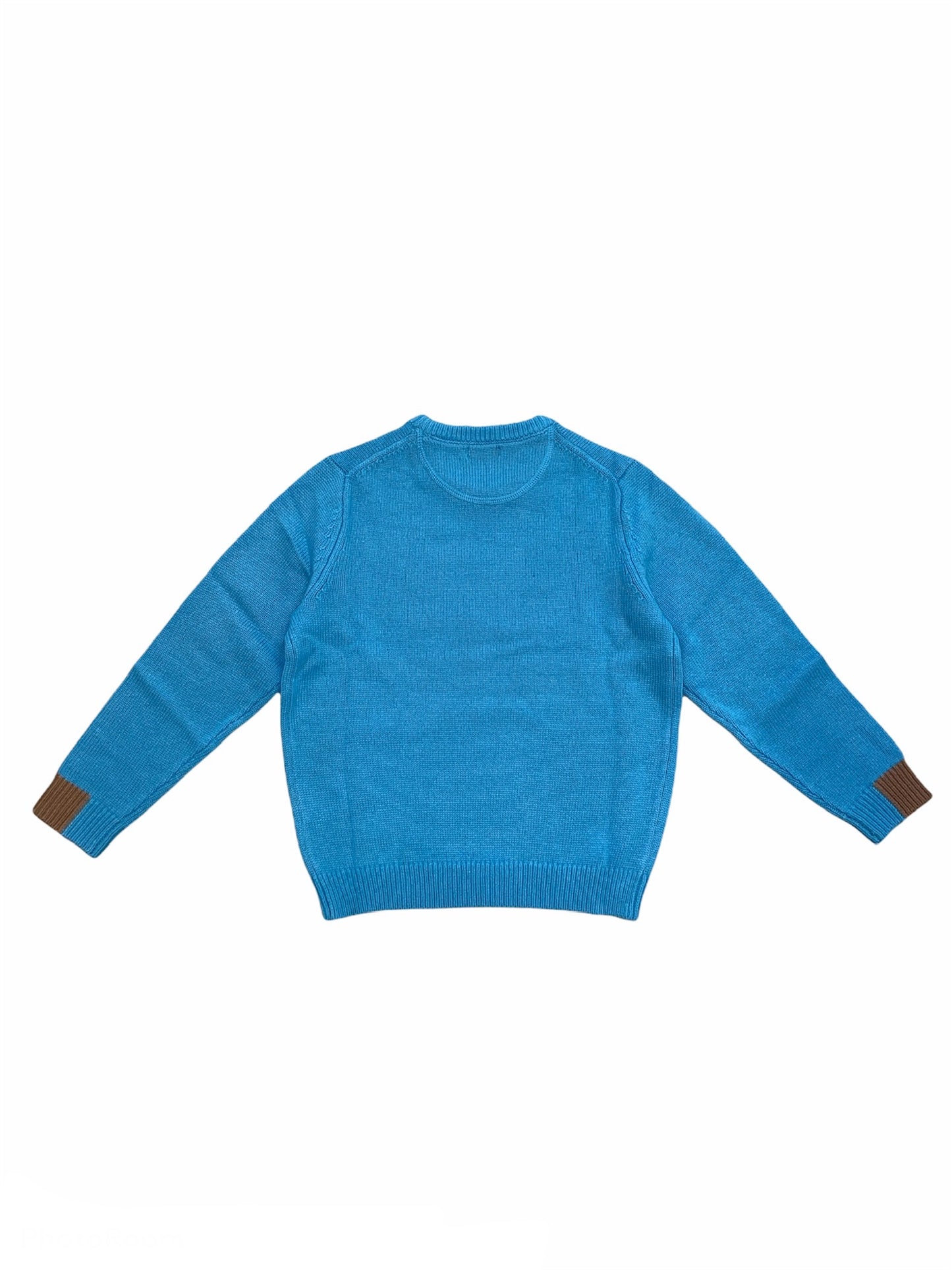 MAGLIONE GIROCOLLO TURCHESE