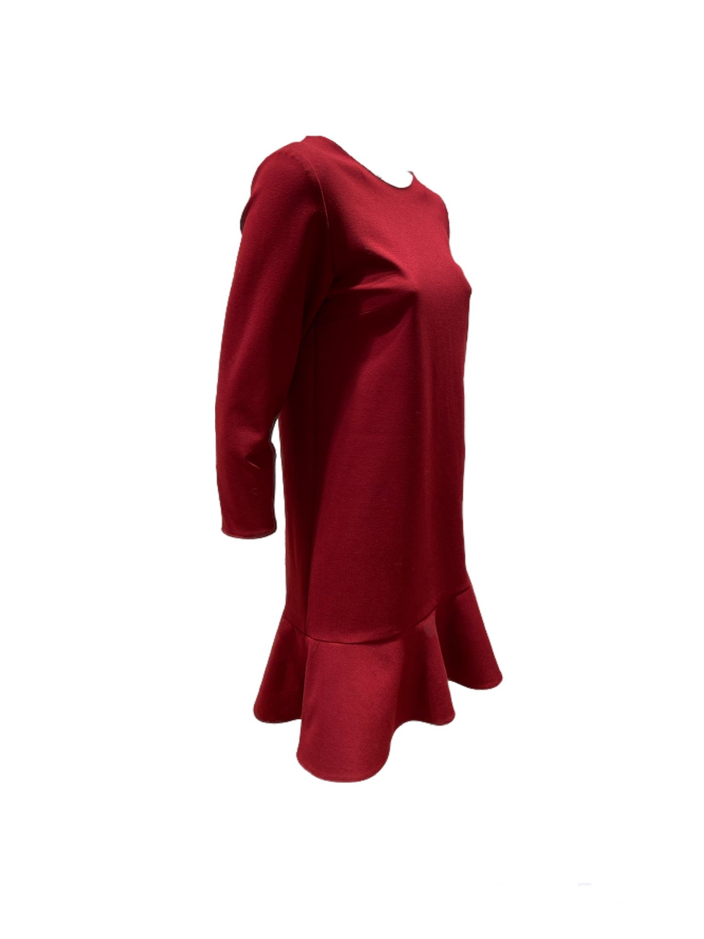 VESTITO BURGUNDY JERSEY