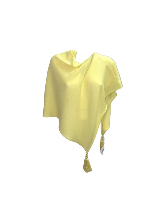 Poncho LDYBG 100% cashmere lime