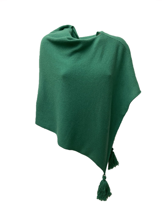 Poncho LDYBG 100% cashmere smeraldo