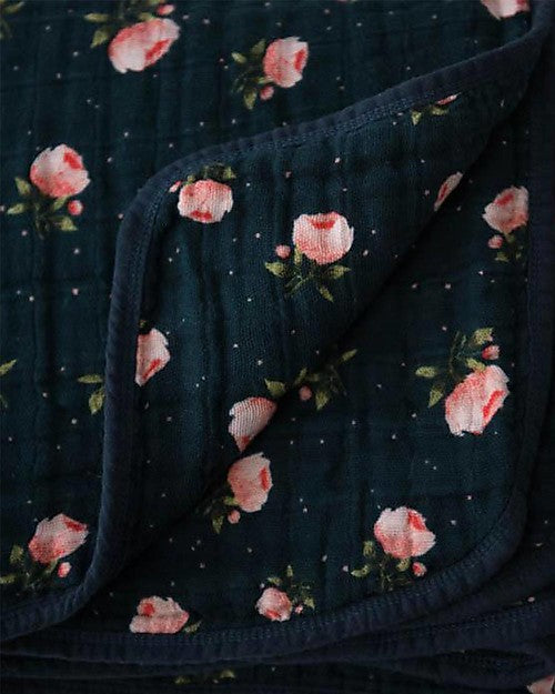 COPERTA TRAPUNTA MIDNIGHT ROSE