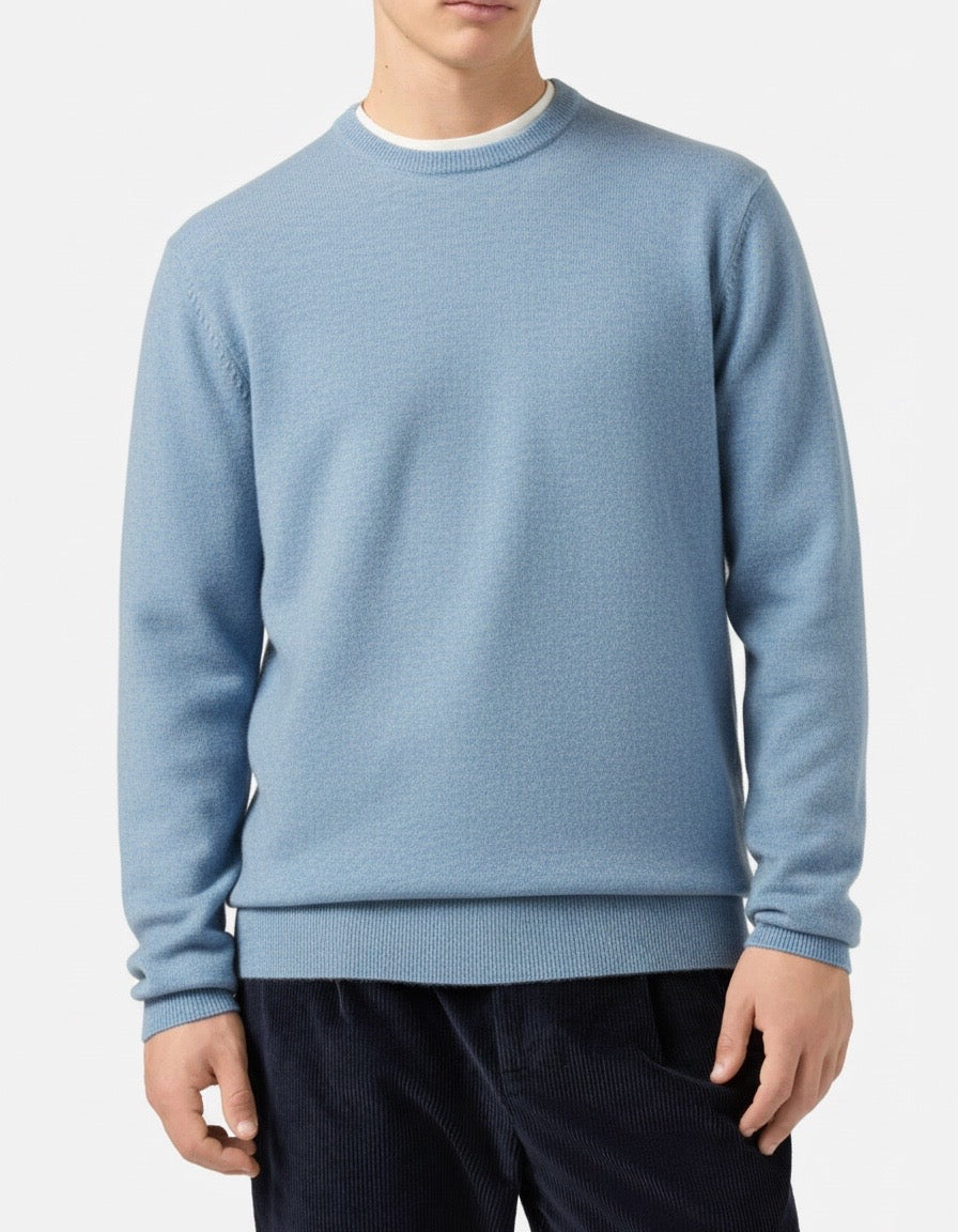 Maglione girocollo azzurro cielo Saint Barth