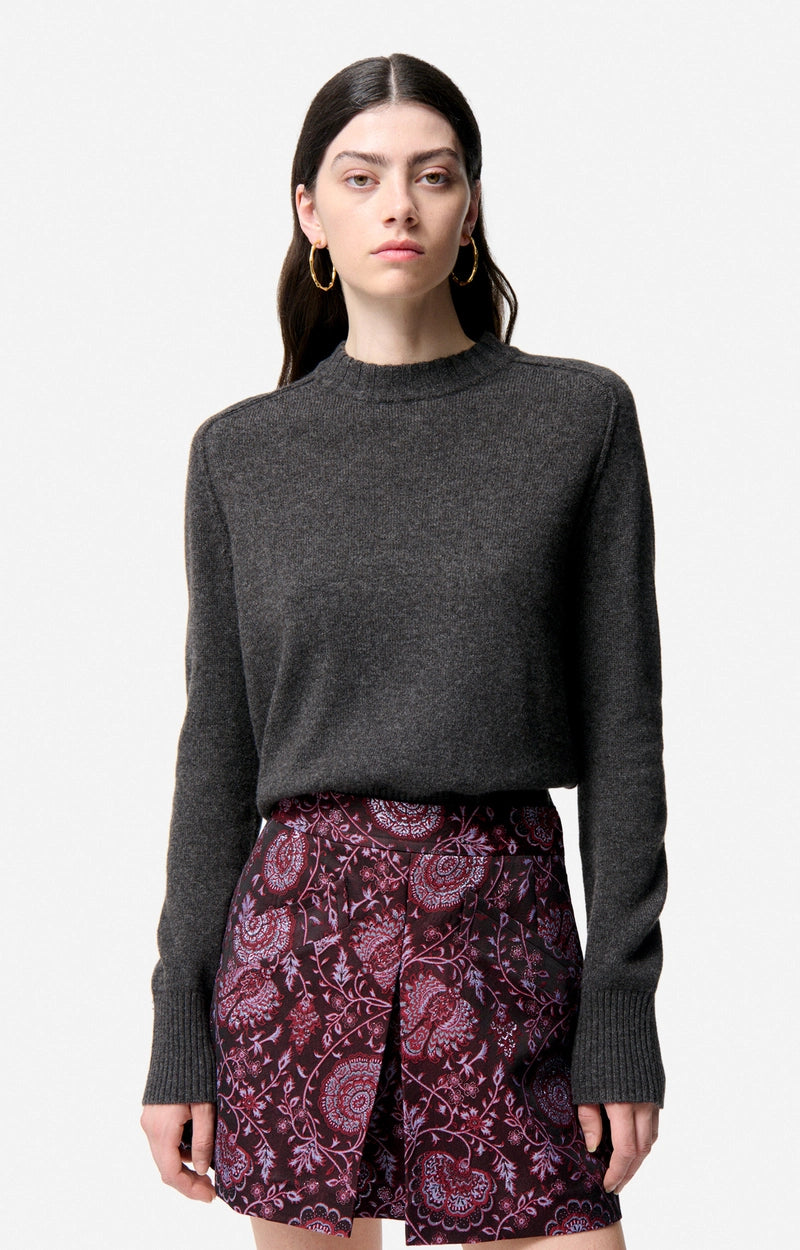 Gonna floral jacquard